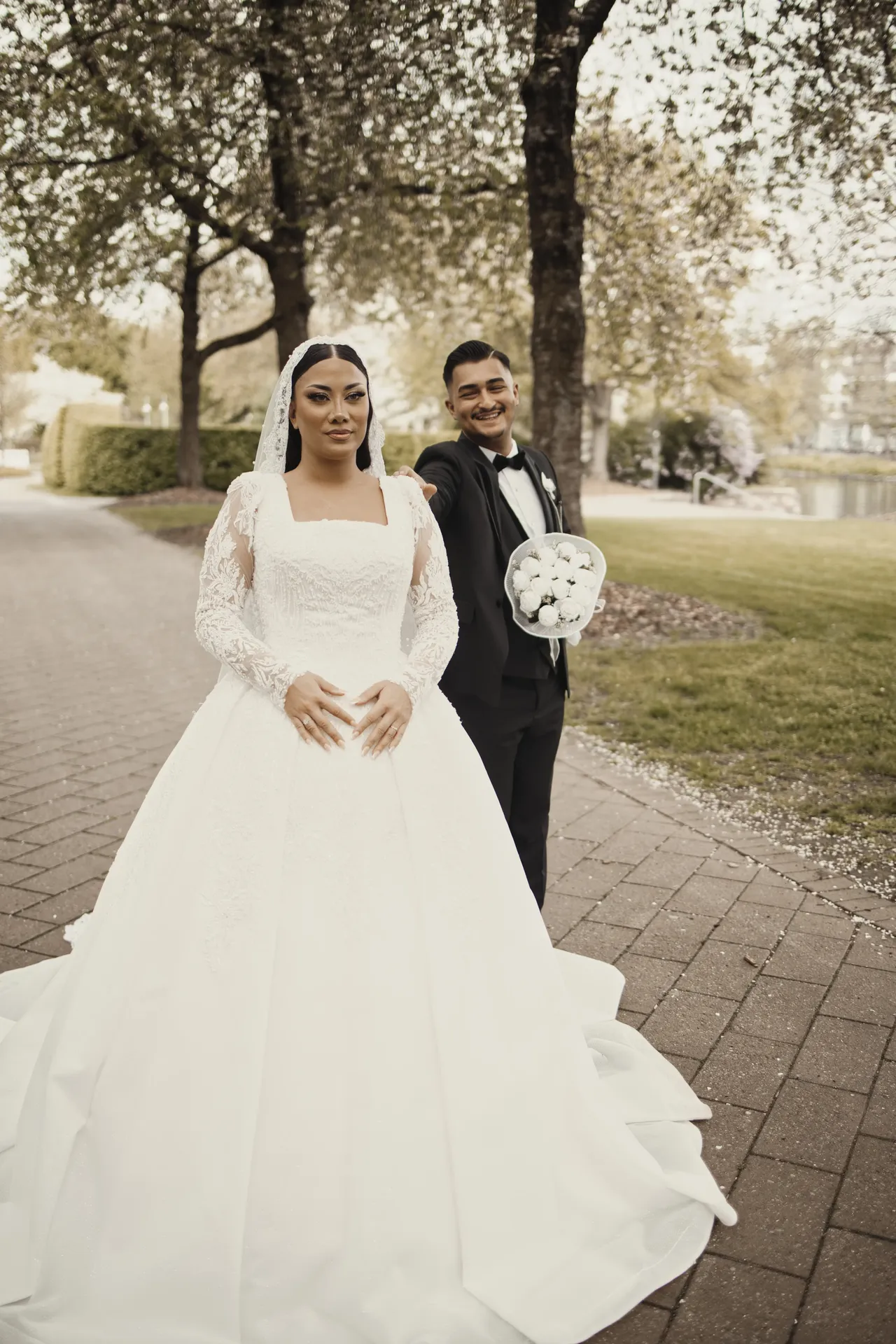 Echter Hochzeitsmoment